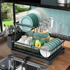 Durable Removable Dish Drying Rack For Kitchen Countertop