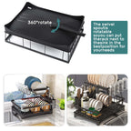 Durable Removable Dish Drying Rack For Kitchen Countertop